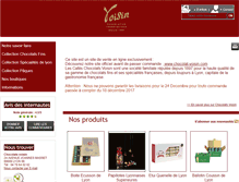 Tablet Screenshot of chocolats-voisin.fr